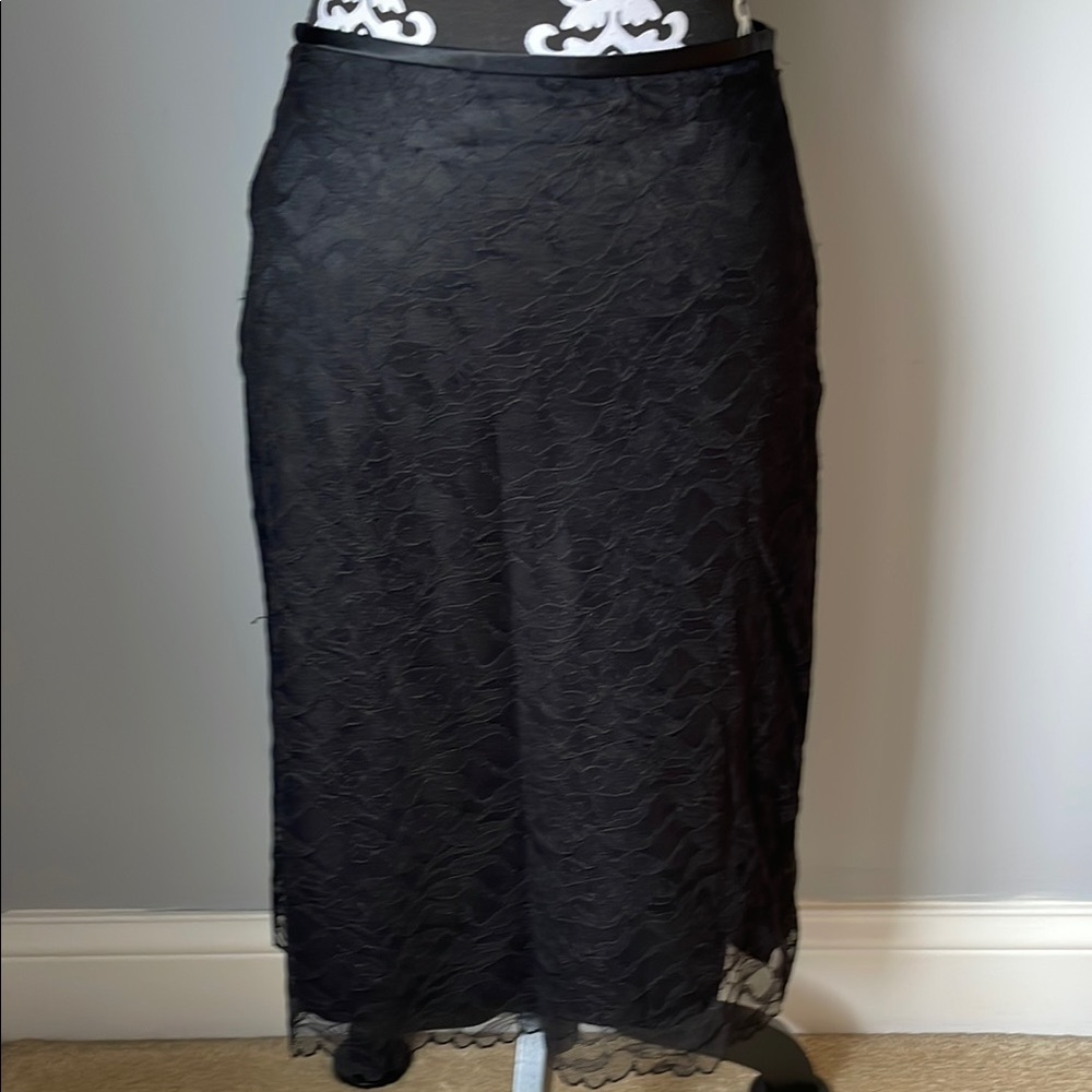 Elegant Black Lace Skirt